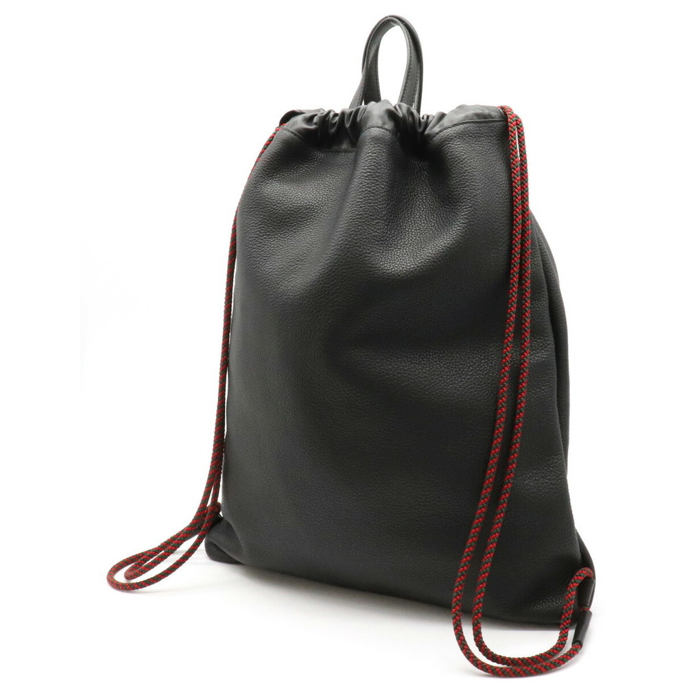 Gucci Logo Drawstring Black Print Backpack Leather - image 3